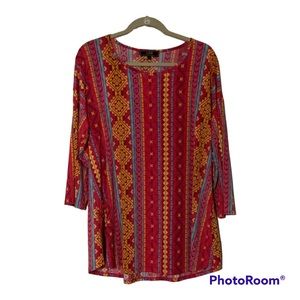 Women’s Aztec multicolored blouse
